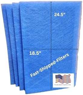 Fast-Shipped-Filters 4 Pack Replacement Filter Pads Designed to Fit 1400 MicroGuardian Air Scrubber V Bank Filters Blue