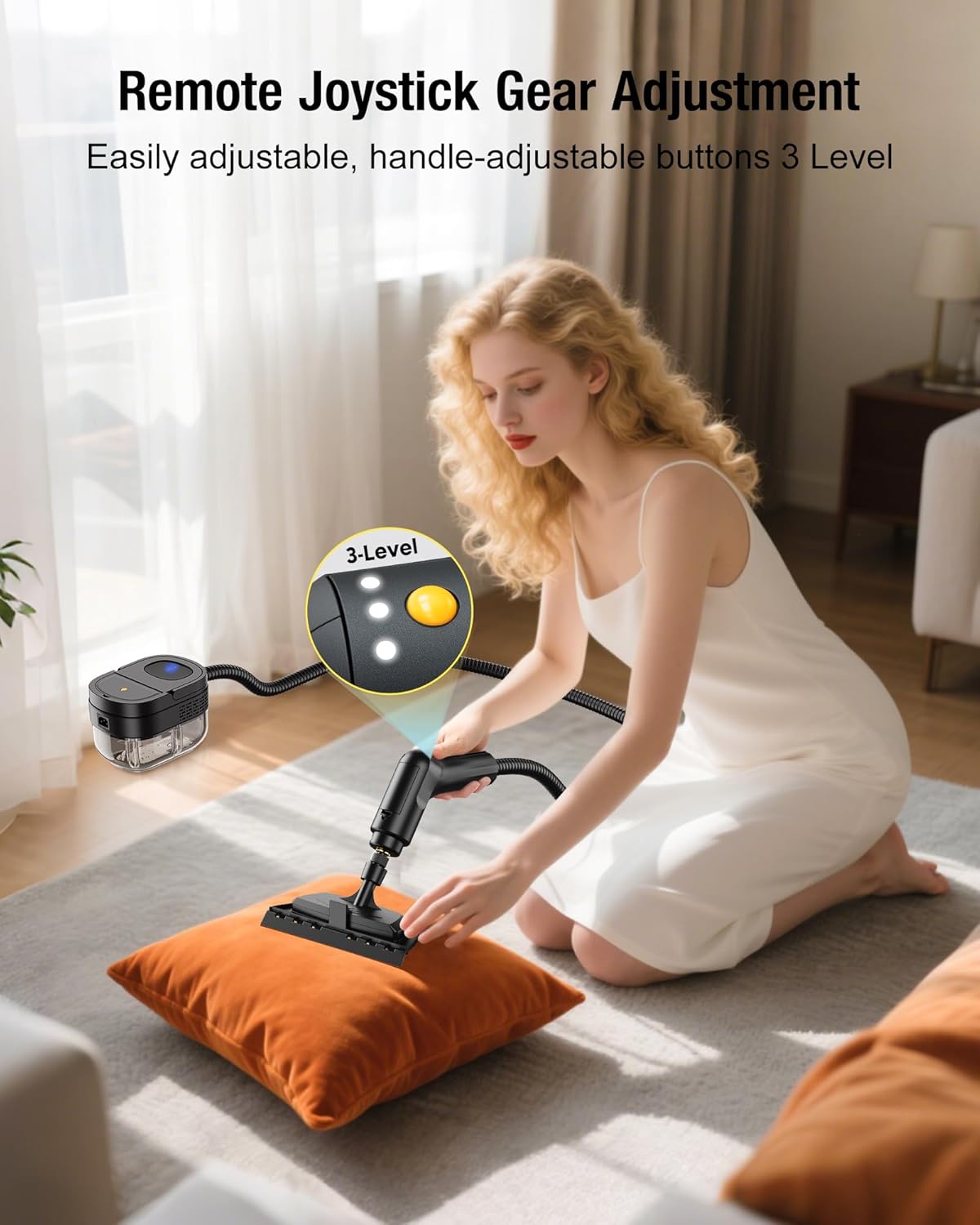 Steam Cleaner for Home 2500W Portable Steam Cleaner for Car,1.69 Quarts Large Capacity Tank, 13PCS Accessories Steamer for Home, kitchens,Camping