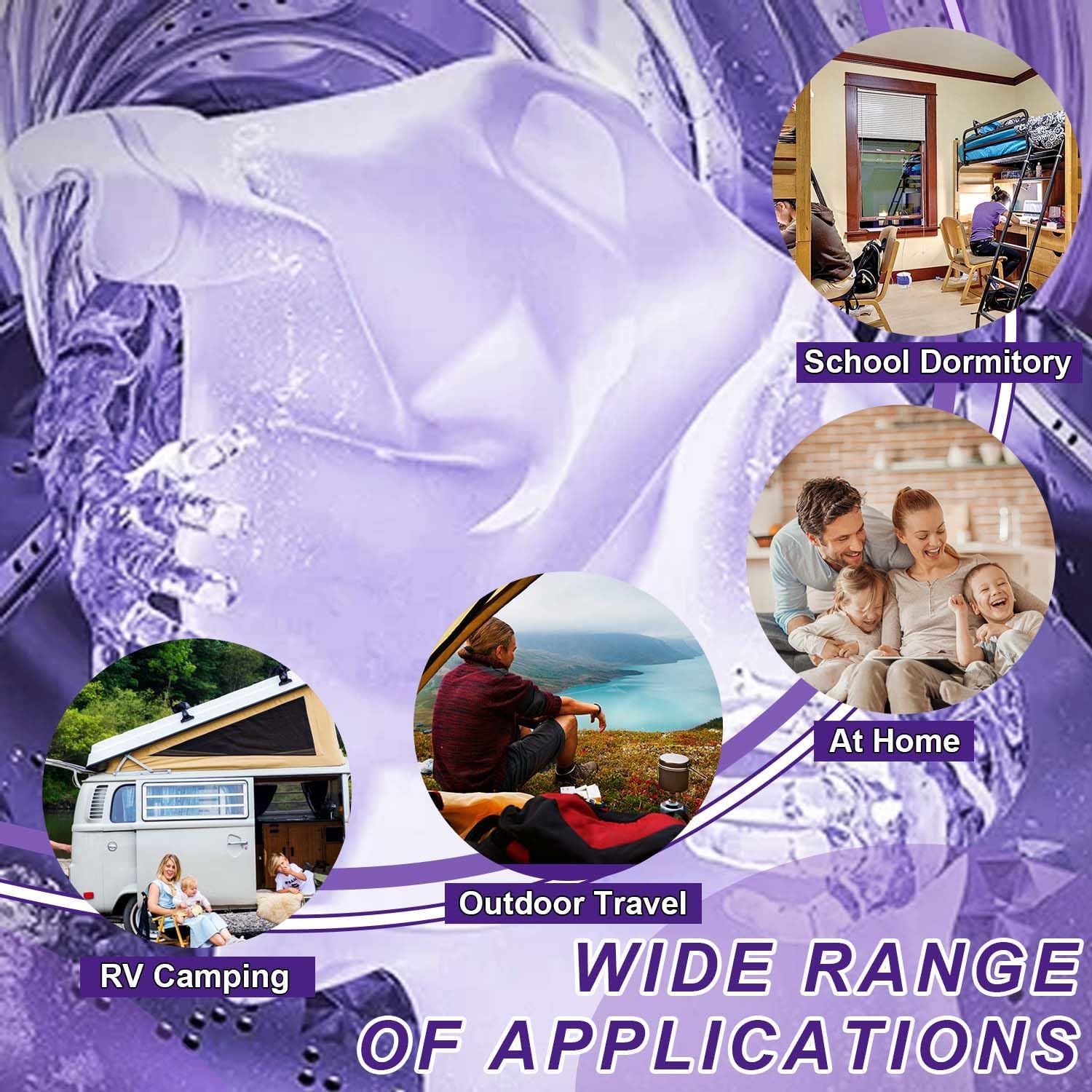 Underwear Washing Machine,13L 2kg 2 in 1 Mini Washing Machine, Portable Washe, Foldable Small Smart Laundry Machine with 3 Cleaning Modes for Baby Clothes, Socks, Underwear, Camping, RV, Travel, Green