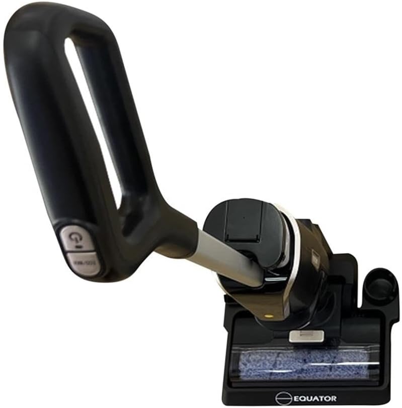 Equator Smart 3-in-1 Vacuum, Sweeper, Mop for Floor + Carpet, Self-Cleaning, Voice Prompt, 8 lbs (Black)