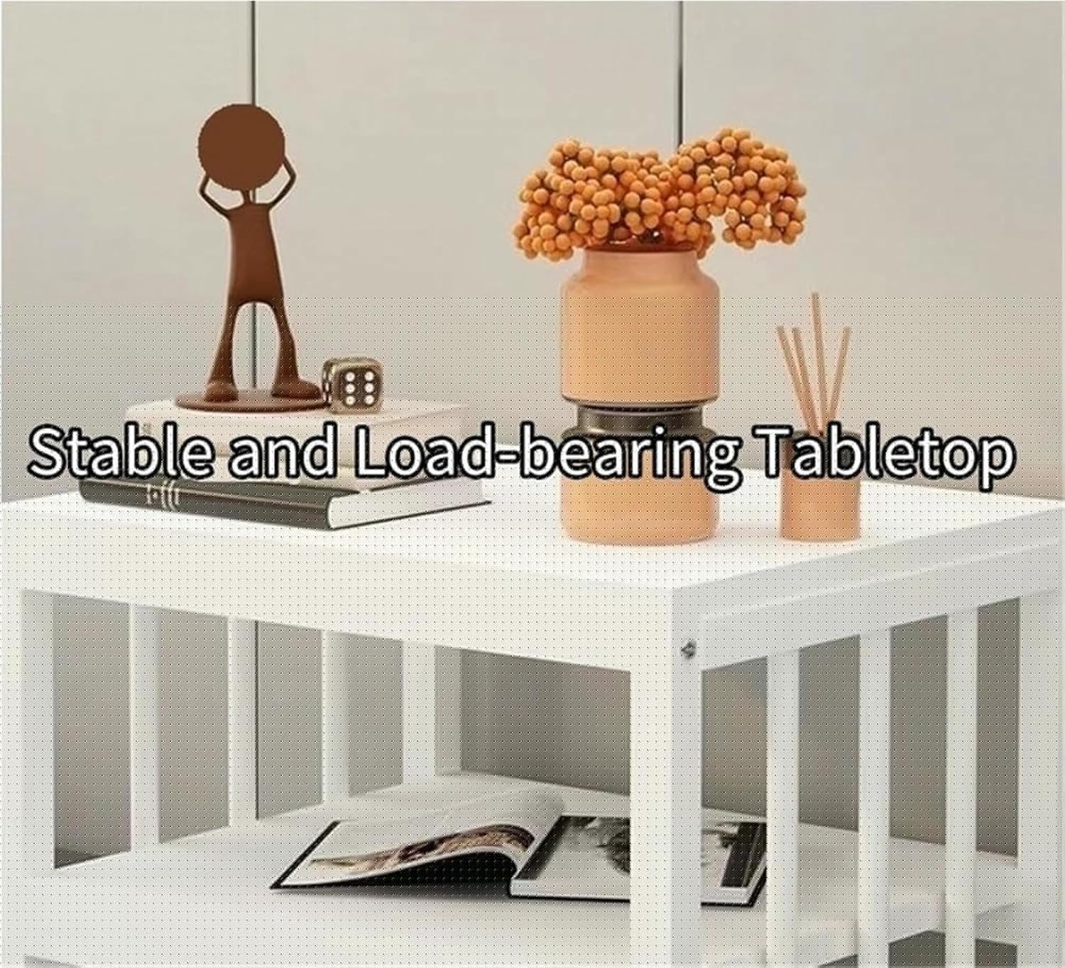 Tall Robot Vacuum Hidden Cabinet, Multi-Functional Modern Vacuum Storage Stand, Household End Side Table, Fish Tank Stand, Space-Saving Organizer for Living Room