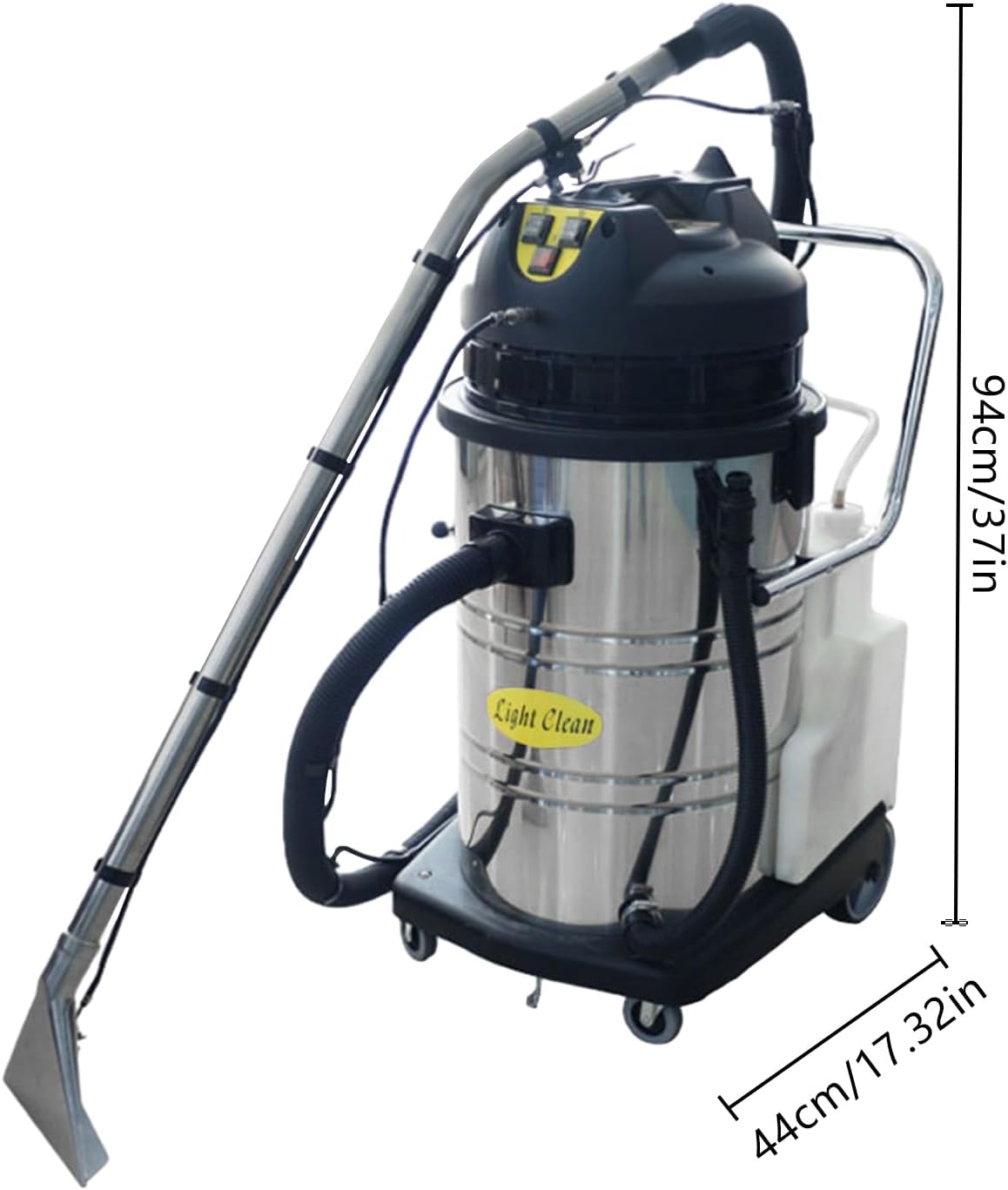 60l/15.85gal Commercial Carpet Cleaning Machine 3 in 1 Heavy Duty Carpet Cleaner Machine Upholstery Commercial Carpet Cleaner for Wet Dry Carpet Extractor for Carpet Sofa Curtain (60L)