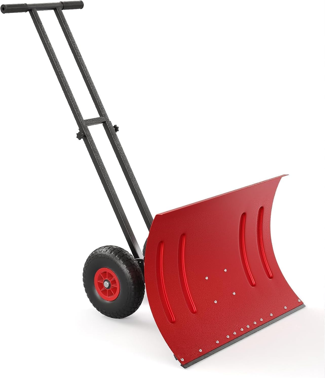 Heavy-Duty Snow Pusher with Wheels, 29