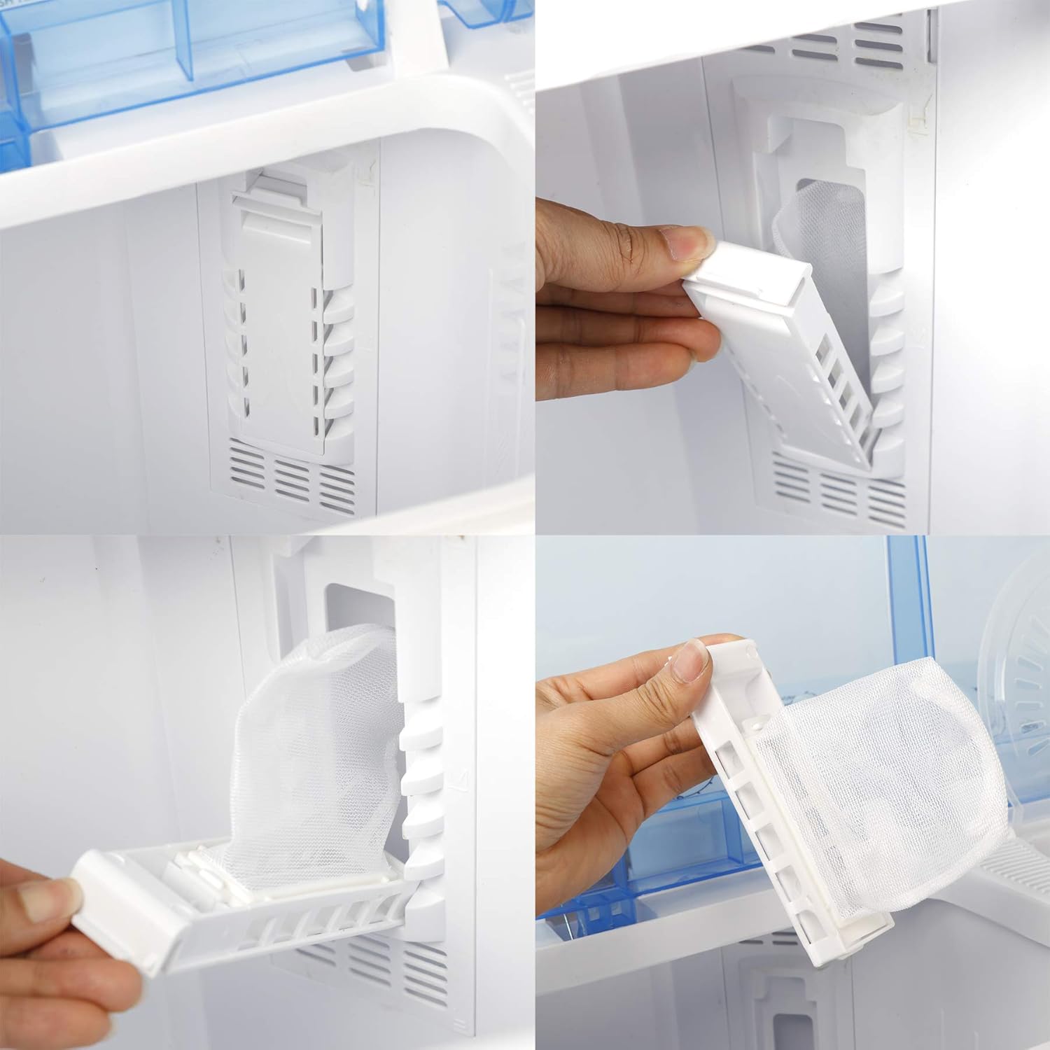 ZENY Portable Washing Machine Compact Twin Tub Laundry Washing Machine 17.6lbs Capacity, Mini Washer Dryer for Apartment RV Travelling,Semi-Automatic, 11lbs Washer, 6.6lbs Spinner