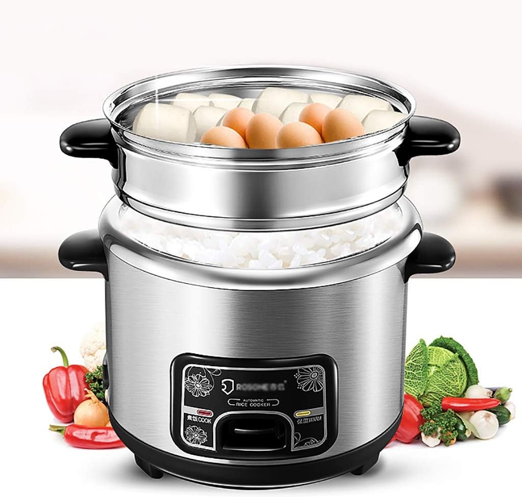 Rice Cooker (2liters/400W/220V) Home Intelligent Insulation Multi-function Stainless Steel Inner Pot Spoon Steamer And Measuring Cup Dormitory Small Appliances Can Accommodate Up To 7 People