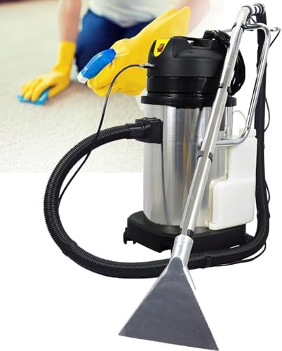 Commercial Carpet Cleaning Machine 2-in-1 Extractor & Vacuum, 20L Dual Tank Carpet Sprayer & Floor Brush Cleaner, Heavy-Duty Washing Machine for Home & Office Use