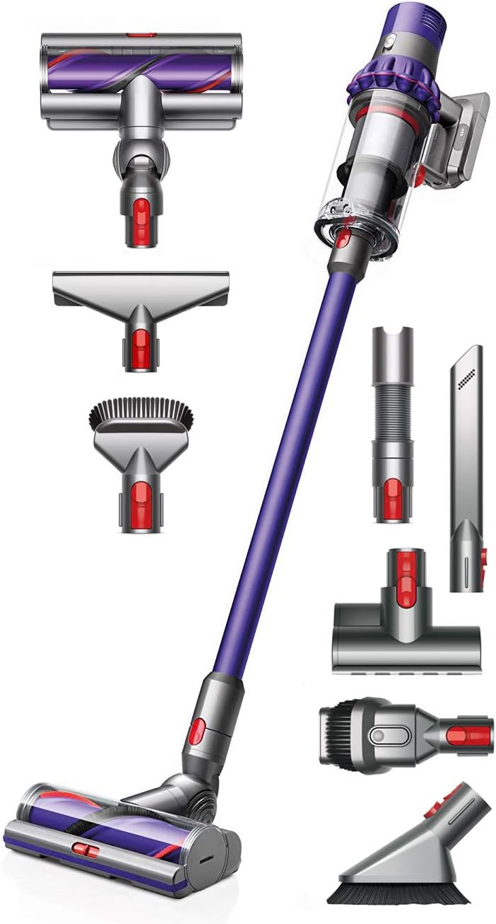 Dyson Cyclone V10 Animal Cordless Vacuum Cleaner + Manufacturer's Warranty + Quick Release Extension Hose + Stubborn Dirt Brush + Mattress Tool Bundle (Manufacture Renewed)