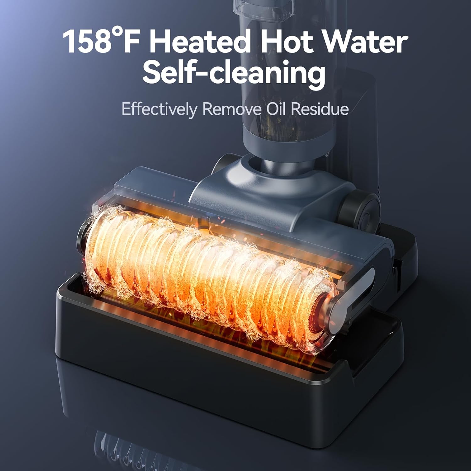 JONR ED12 PRO+VC08 PRO Vacuum Cleaner, ED12 PRO Mop with Hot Water Self-Cleaning and Hot Air Drying & VC08 PRO Cordless Vacuum Cleaner with Auto-Empty Station