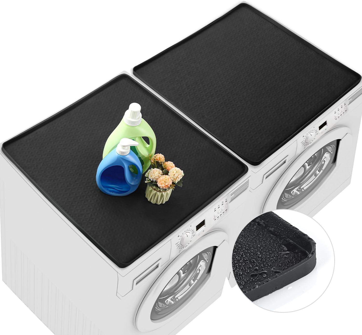 2 PCS Washer and Dryer Covers for the Top 25.6