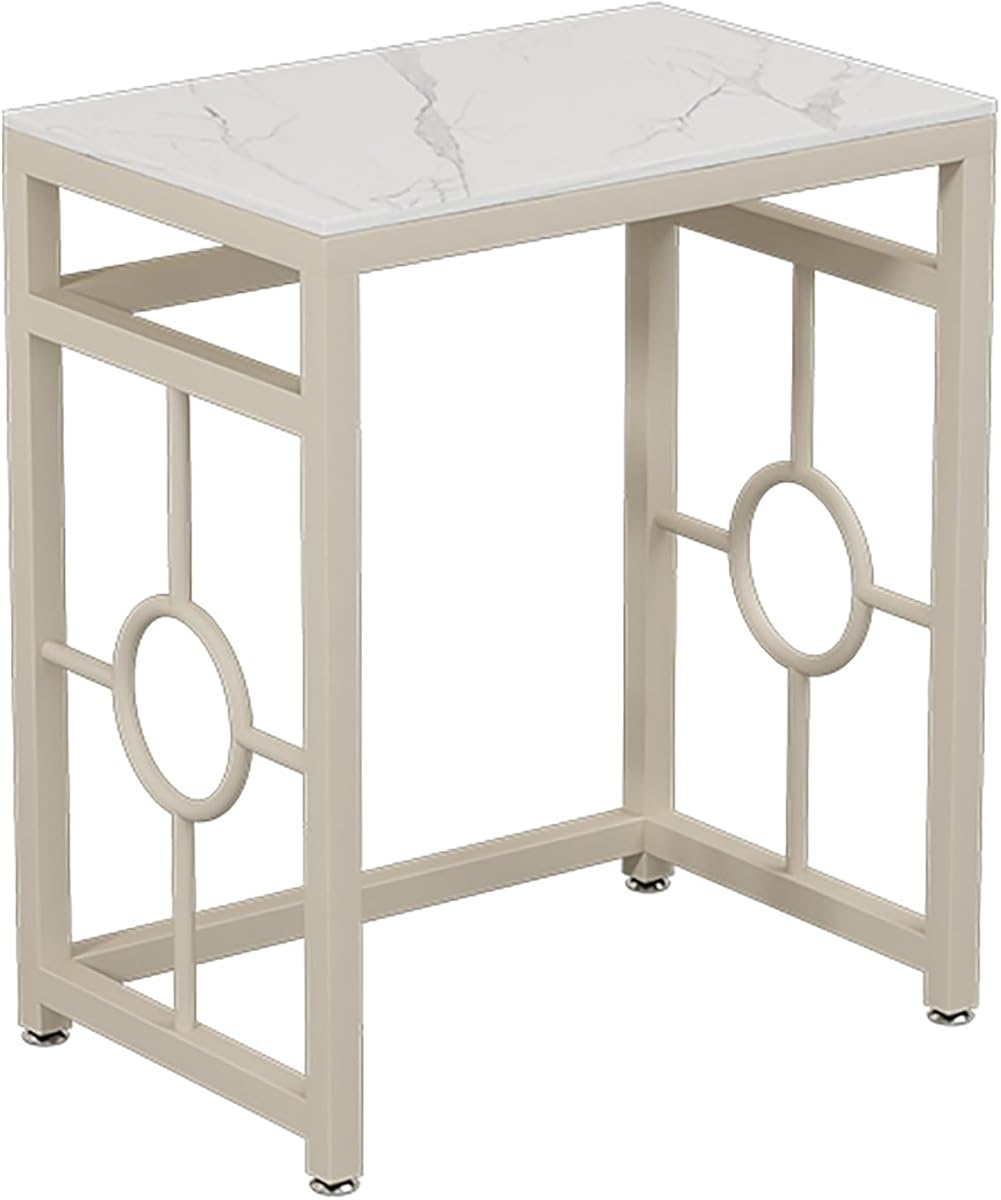 Robot Vacuum Stand Cabinet,Sweeping Robot Storage Rack,Entryway Hallway Robot Vacuum Cleaner Shelf,Small End Tables for Bathroom,Multi-Functional Fish Tank Stand(Off-white,70*40cm/27.5*15.7