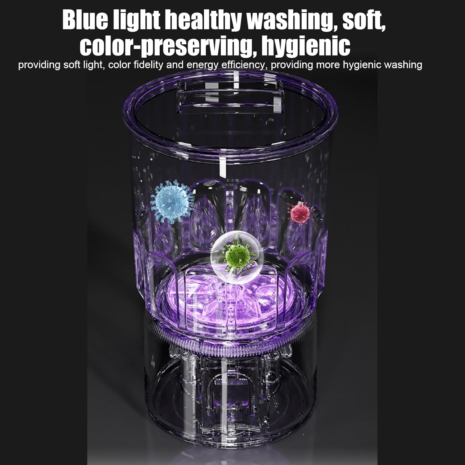 Washing Machines - Underwear Washing Machine | Portable Panty Washer | Small Laundry Machines For Dorm | Cordless Travel Mini Washing Device For Delicate Fabrics, Towels, Socks, Baby Clothes