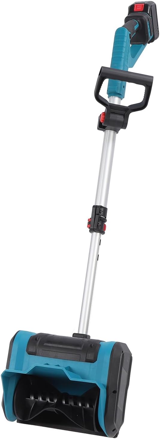 Cordless Electric Snow Shovel - 21V Carbon Steel Snow Blower for Driveway Patio with Battery & Charger (US Plug)
