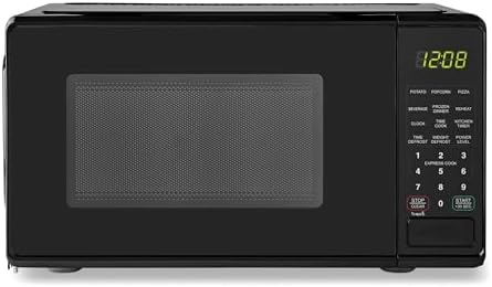 Mainstays 0.7 ft. Countertop Microwave Oven, 700 Watts, Black(Black)