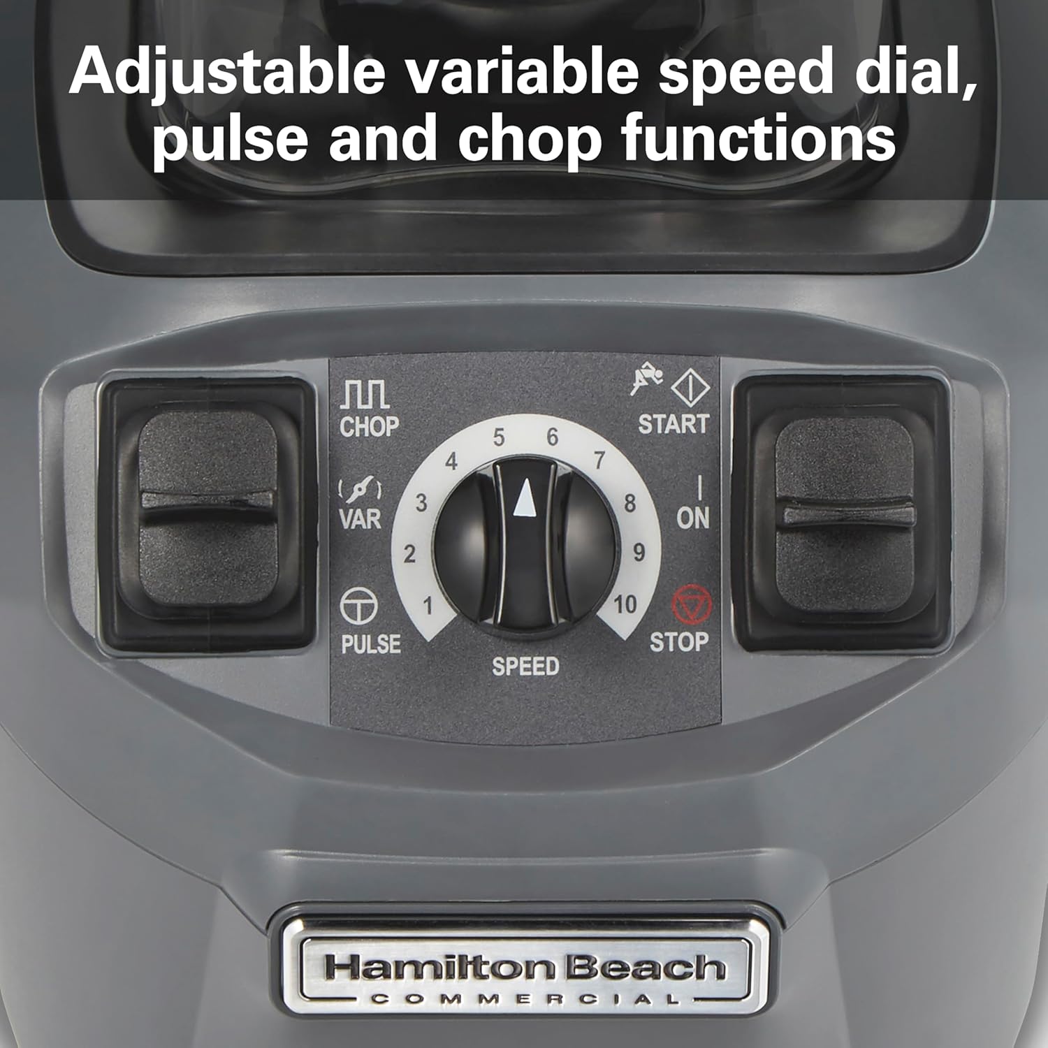 Hamilton Beach Commercial HBF510 Expeditor Culinary Food Blender, 2.4 Horsepower, 48 Ounce Capacity, BPA-Free Container, Variable Speed, Chop Function, NSF Certified