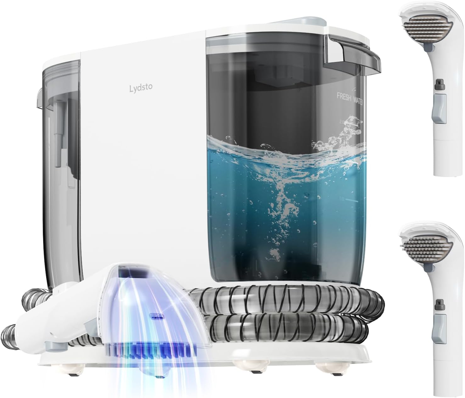 C2 Portable Carpet Cleaner Machine, Upholstery Steam Cleaner with Powerful Suction, 67.6oz Large Tank, Handheld Deep Cleaner for Pet Stains, Car Seats, Sofa, Couch, Stairs and Auto Detailing(Red)