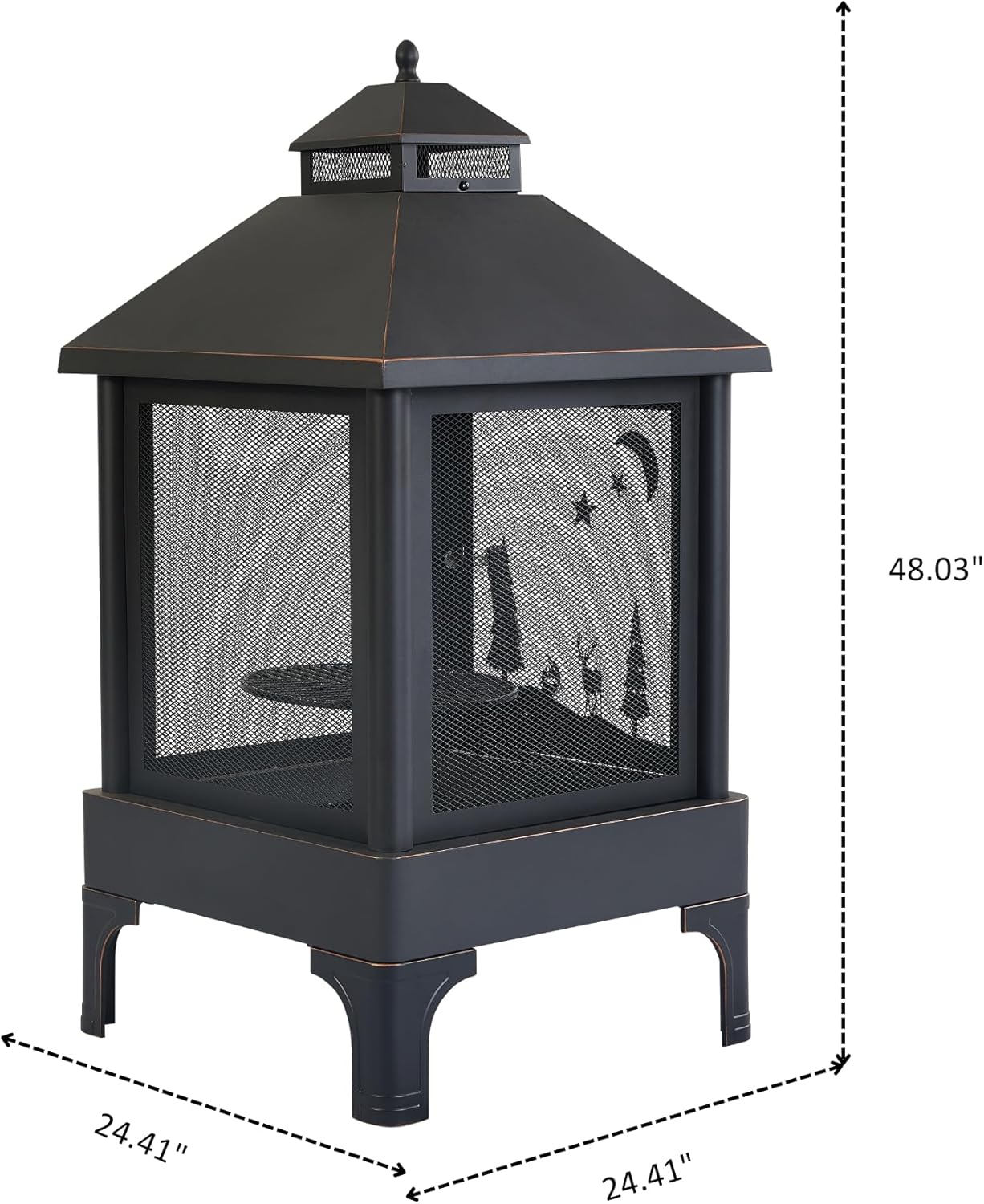 Garden Metal Outdoor Portable Heating Furnace for Backyard Fir Pit