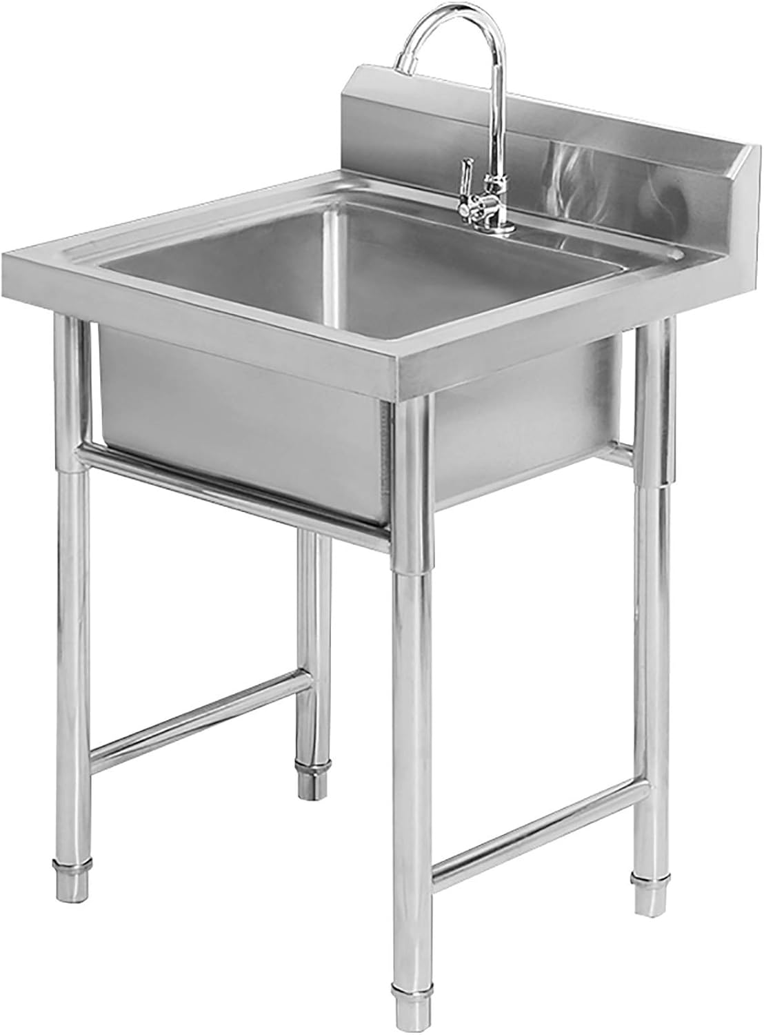 Commercial Kitchen Sink, Stainless Steel appliances with Faucet Kitchen Restaurant Dining Sink, Laundry Room Basement Garage