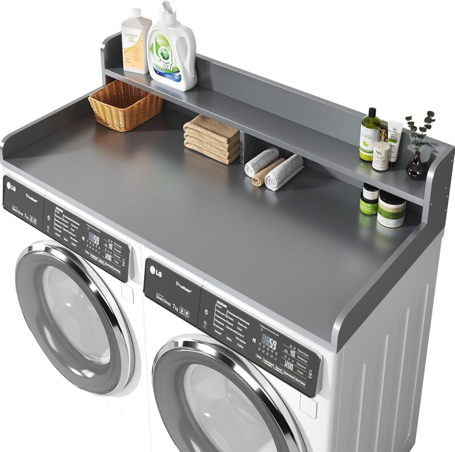 2-Tier Washer and Dryer Countertop with 2.75