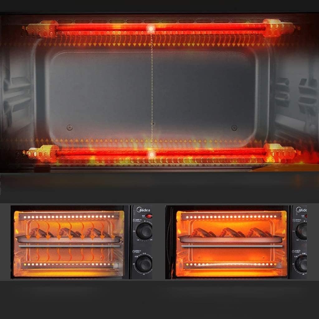 oven mini oven air fryer oven Mini Ovens Multi-function electric oven with a capacity of 10L, household 750W stainless steel baking small oven, drying oven with a weight of about 2.7kg Happy Life Br