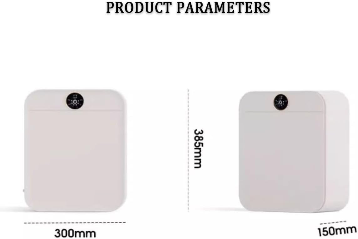 Compact Vented Tumble Dryer, 8L Small Tumble Laundry Dryer with Smart Touch Screen, Timer and 2 Heat Settings