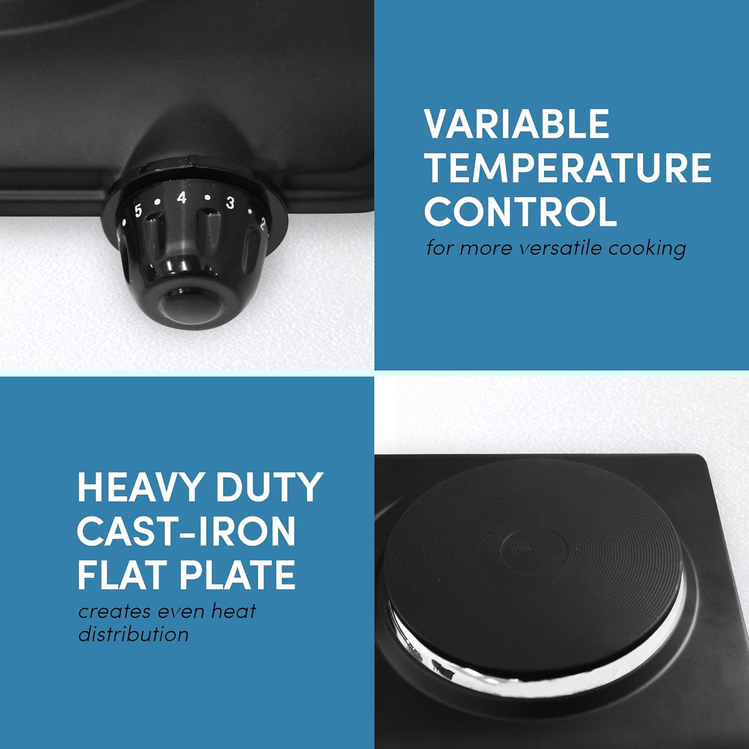 Galanz Retro Microwave Oven + Elite Gourmet Electric Hot Plate