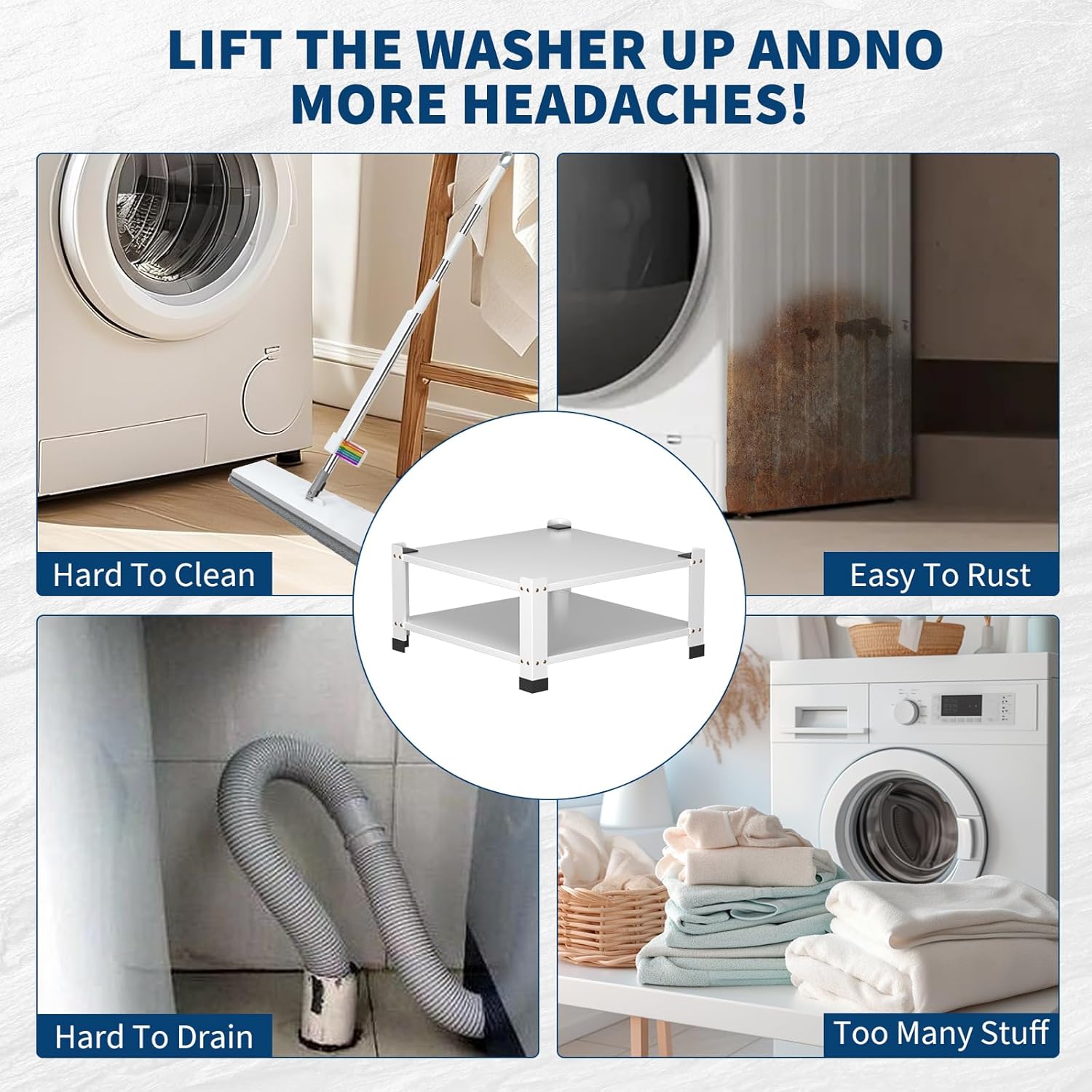 Laundry Pedestal for Washer and Dryer,28