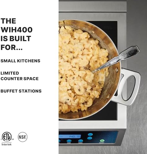 Waring Commercial Heavy-Duty Commercial Induction Range, 120V, 1800W