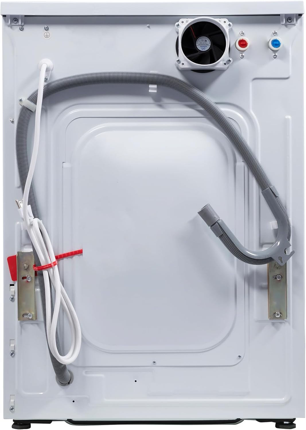 1.6 cu.ft. CONVERTIBLE Compact Combo Washer Dryer with Pet Cycle (White)