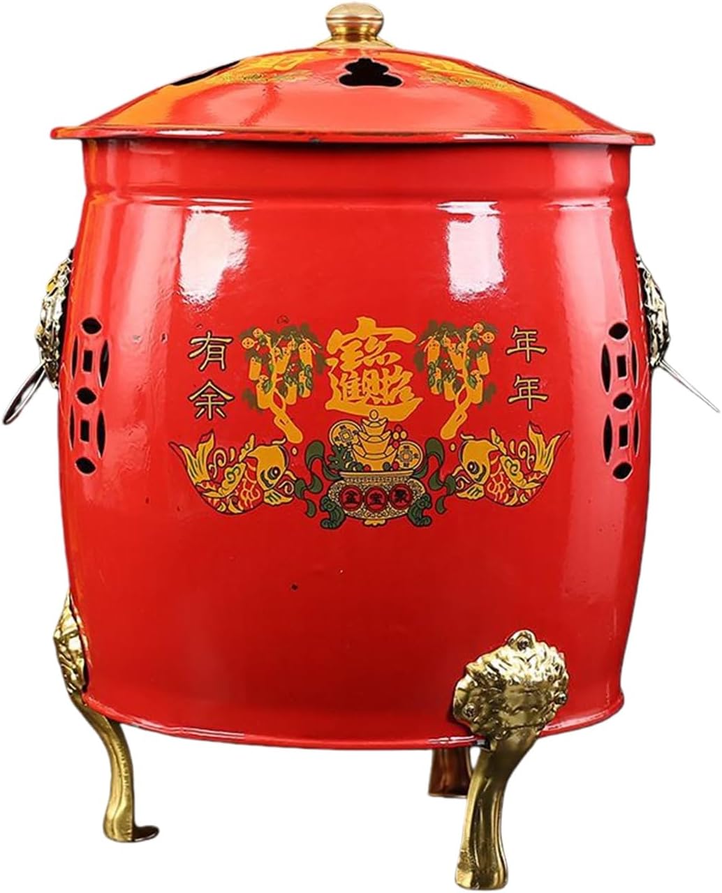 Fire Pit, Burn Barrels for Outside, Incinerator, for Paper Leaf Trash Wood Backyard Bonfire Burn Cage for Courtyard Indoor Outdoor(30cm/12in)