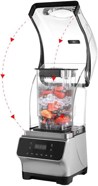 2200W Commercial Blender for Smoothies - High Speed 38000RPM Motor, 1.6L Jug, Ideal for Smoothies and Food Preparation