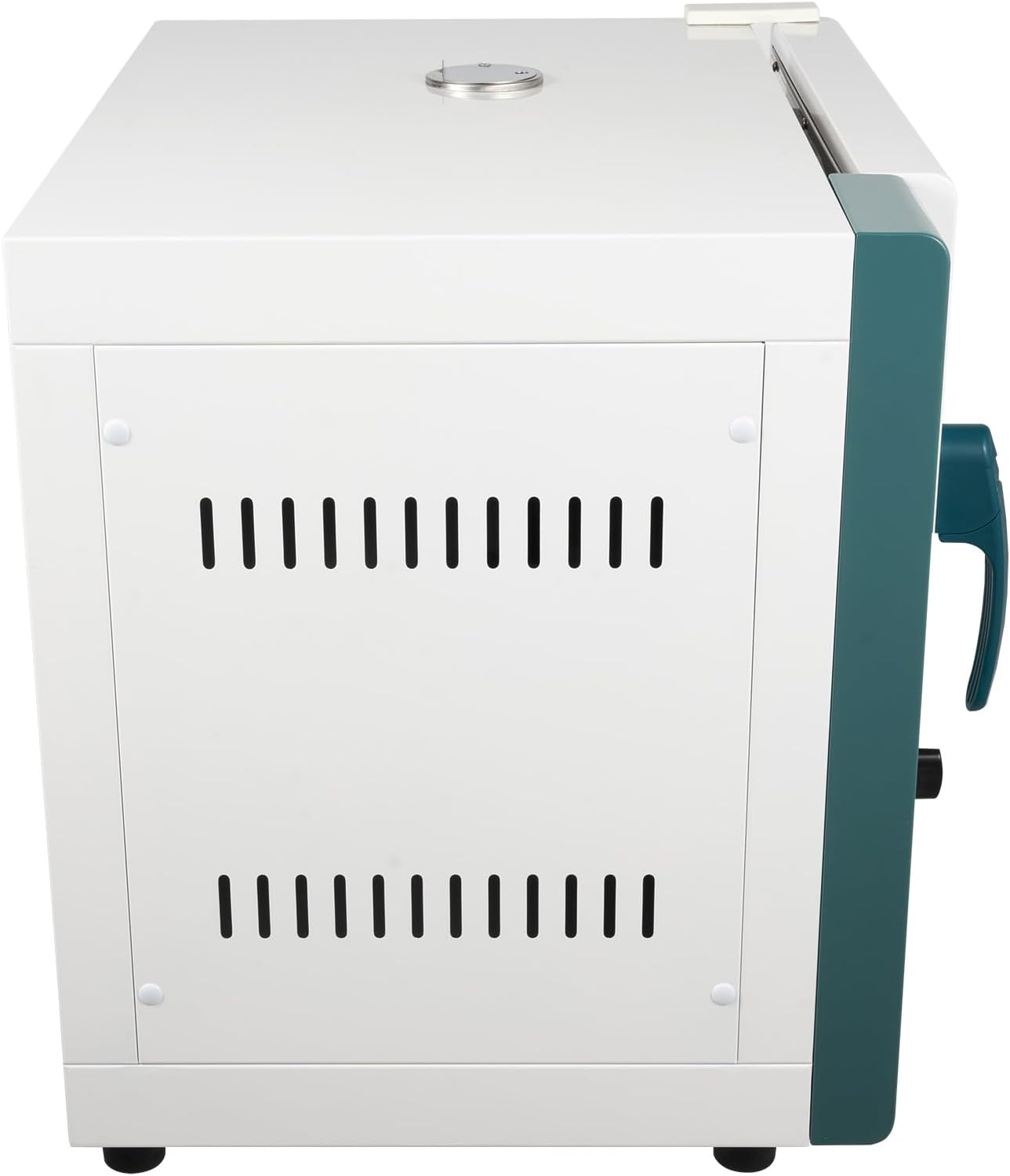 Electric Blast Drying Oven, 45L/12Gal Capacity, Temperature Range RT+10°C to 300°C,for Industrial Laboratory Pharmaceutical UsWhite and Green