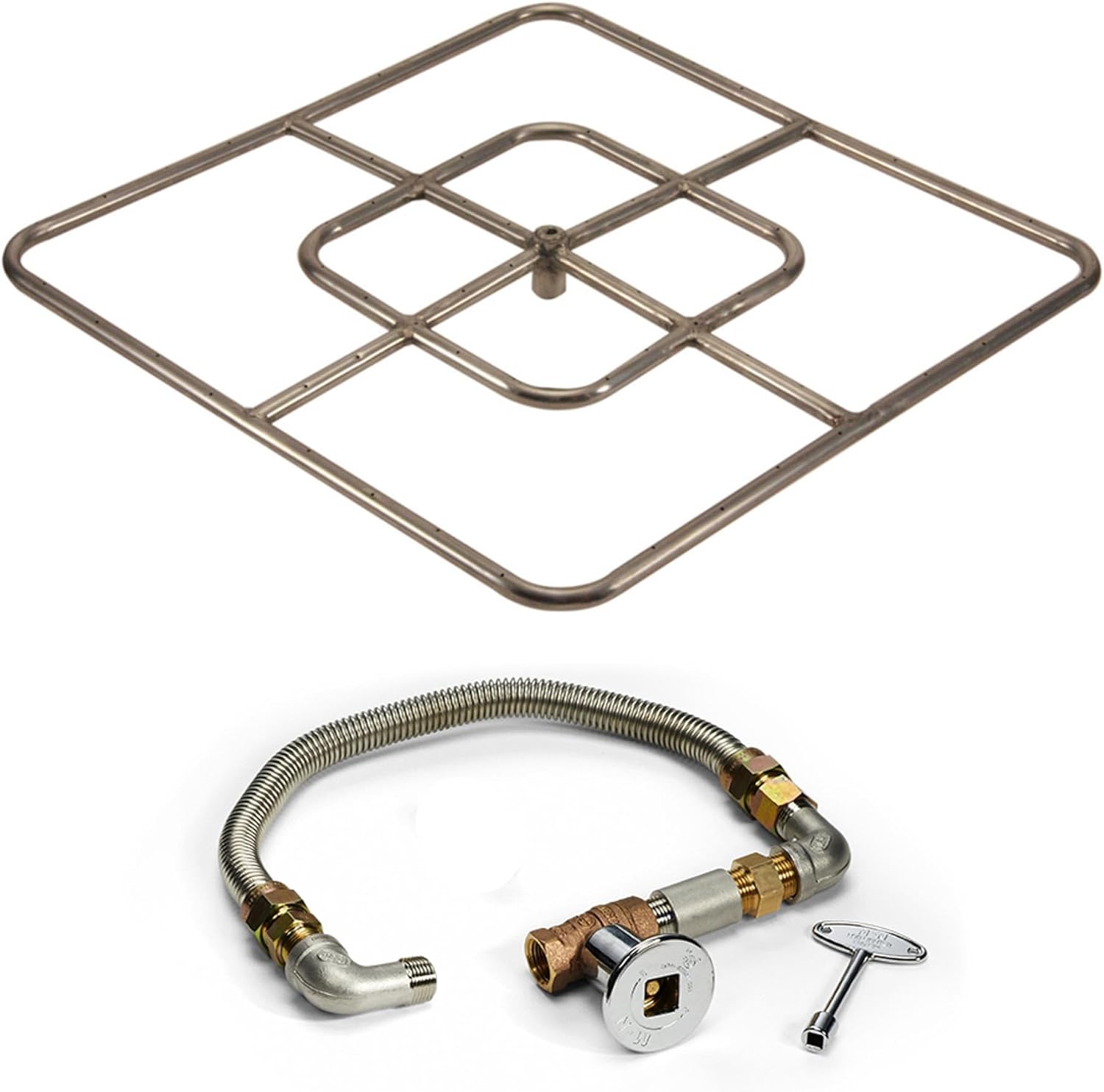 HPC Fire Match Light Fire Pit Kit (FPSSQ24LP KIT), 24-Inch, Propane