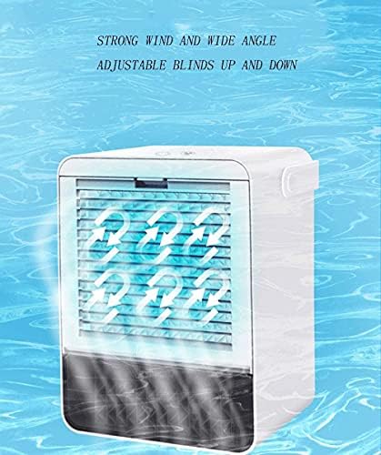 Portable Air Cooler, Mini Silent Air Conditioner, 3-speed Wind Adjustment, Usb Powered Humidifying Fan, Detachable Water Tank Design