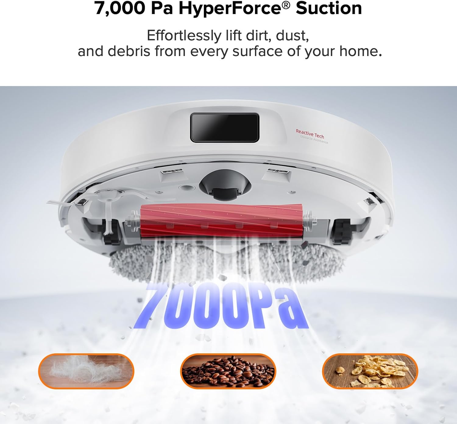 roborock Qrevo Pro Robot Vacuum and Mop with FlexiArm Design Edge Mopping, Dynamic Hot Water Mop Washing and Auto Mop Drying, Intelligent Dirt Detection (Renewed)