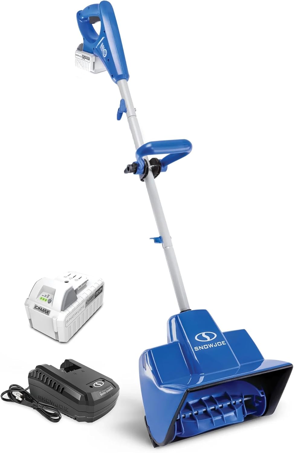 Snow Joe 24V Cordless Electric Shovel Kit w/ 4Ah Battery & Charger, 11″ Clearing Width, 400W Motor – Portable, Lightweight, Fast Ice & Snow Removal for Deck, Patio, Driveway, 24V-SS11