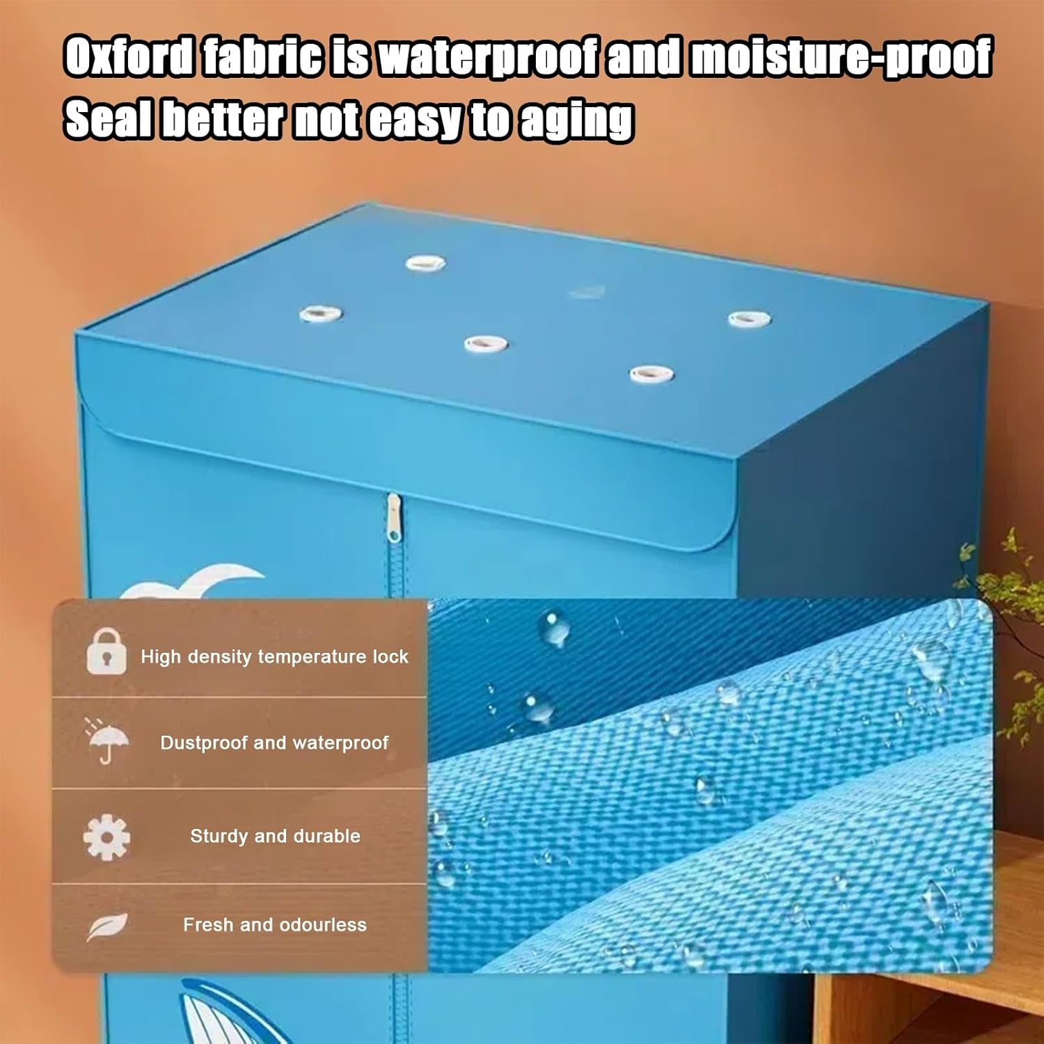 Clothes dryer, 1500W high power electric dryer, concealed button timer, single and double free switching, collapsible dryer, suitable for home, laundry room, flat, dormitory, caravan(Sky blue)