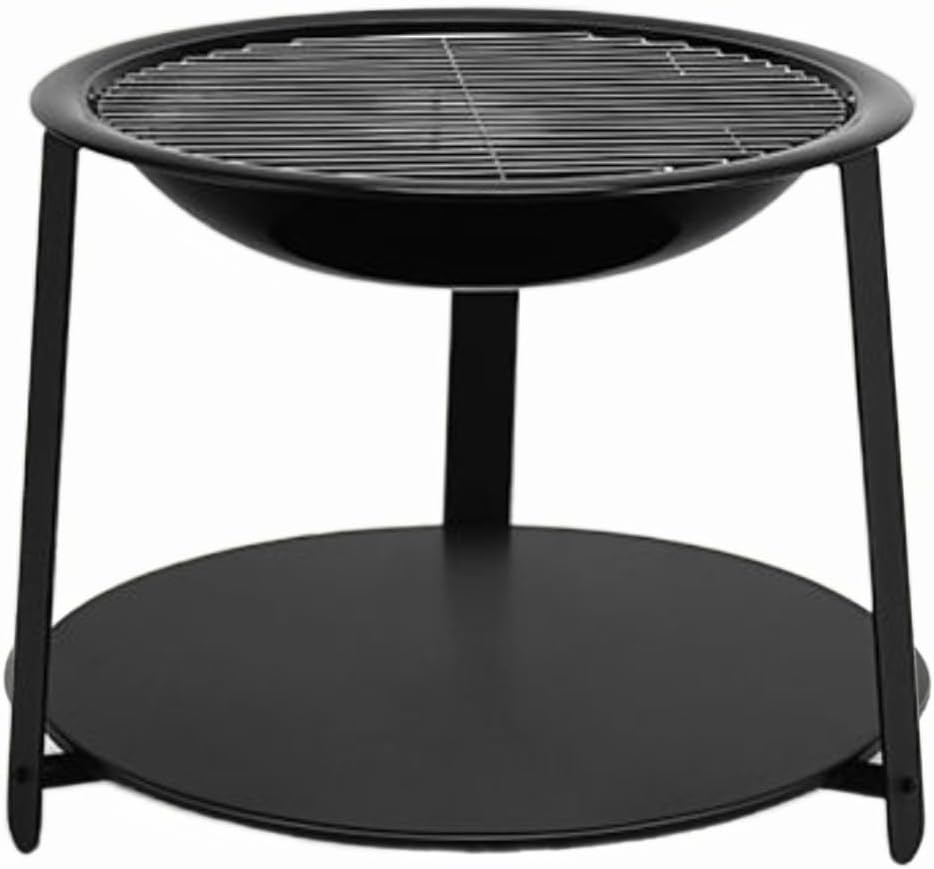 Small Grill Outdoor - Portable Charcoal Grill & FIRE Pit - Ideal for Backyard, Camping & Terrace BBQ - Easy to Assemble & Sturdy Design (Set of Five)