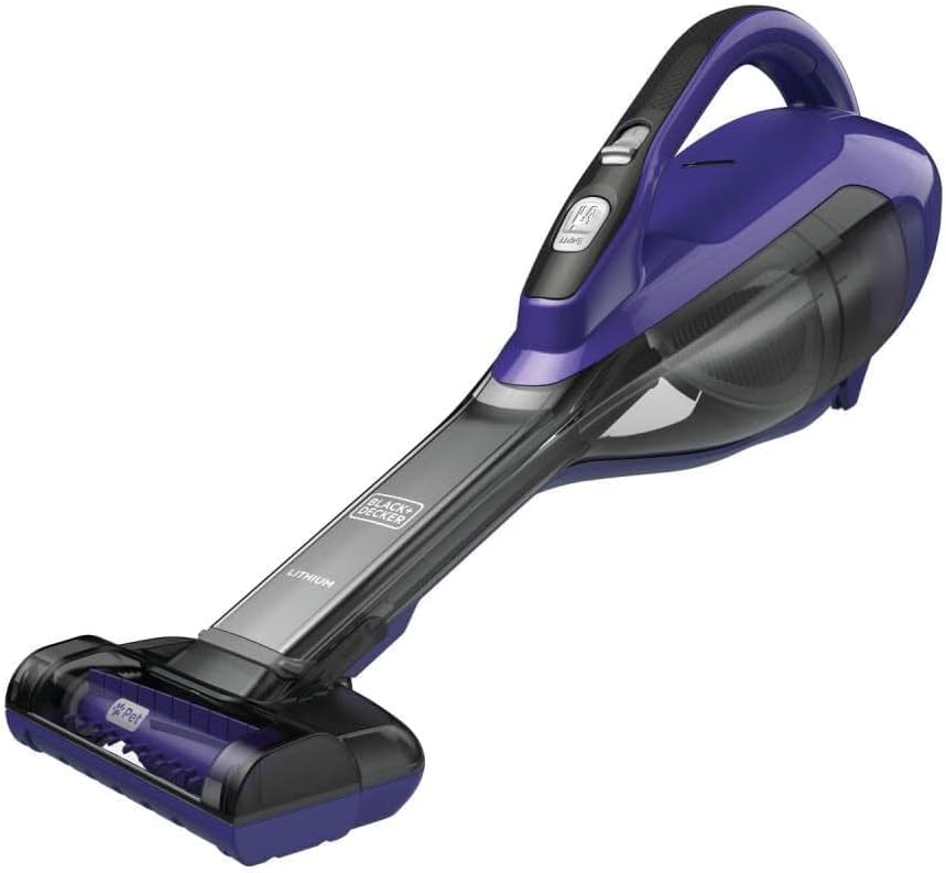 BLACK+DECKER dustbuster furbuster AdvancedClean Cordless Pet Handheld Vacuum, Home and Car Vacuum (HLVA325JP07)