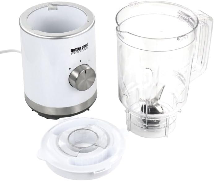 Better Chef 3 Cup Compact Blender with 300-Watt Ice Crushing Power, BPA-Free 25 Oz Blender Cup, White