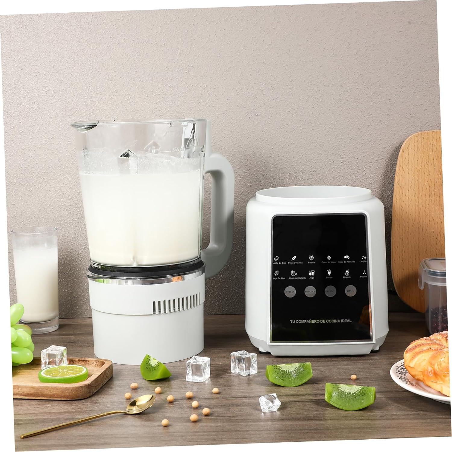 1.75L High-Speed Smoothies and Fruit Juicer Blender Multifunctional Electric Kitchen Blender with US Plug Non-Sticking Countertop Food Processor for Shakes and Drinks