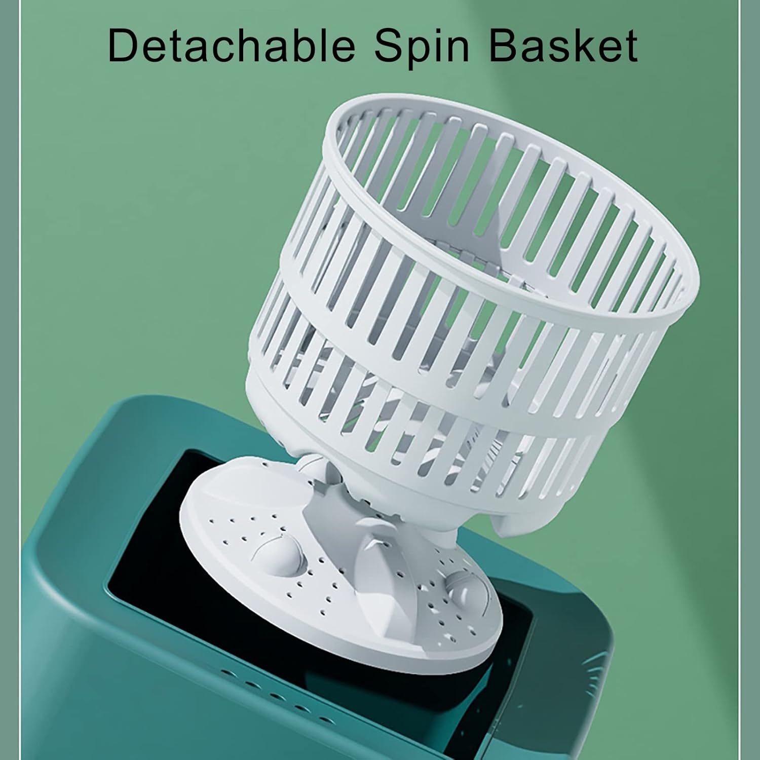 Portable Washing Machine, Mini Washing Machine for Clothes, Small Washer, for Underwear, Socks, Baby Clothes, Towels, Delicate Items (Color : Blue)