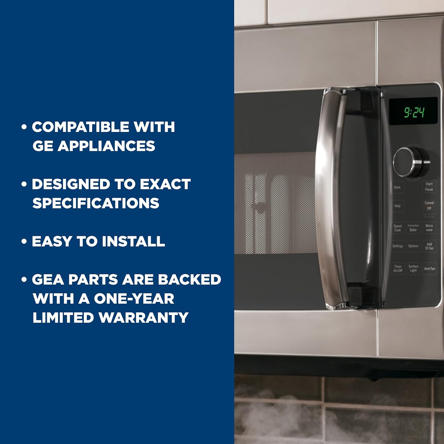 GE Appliances WB15X21101 Microwave Door Handle (Stainless)