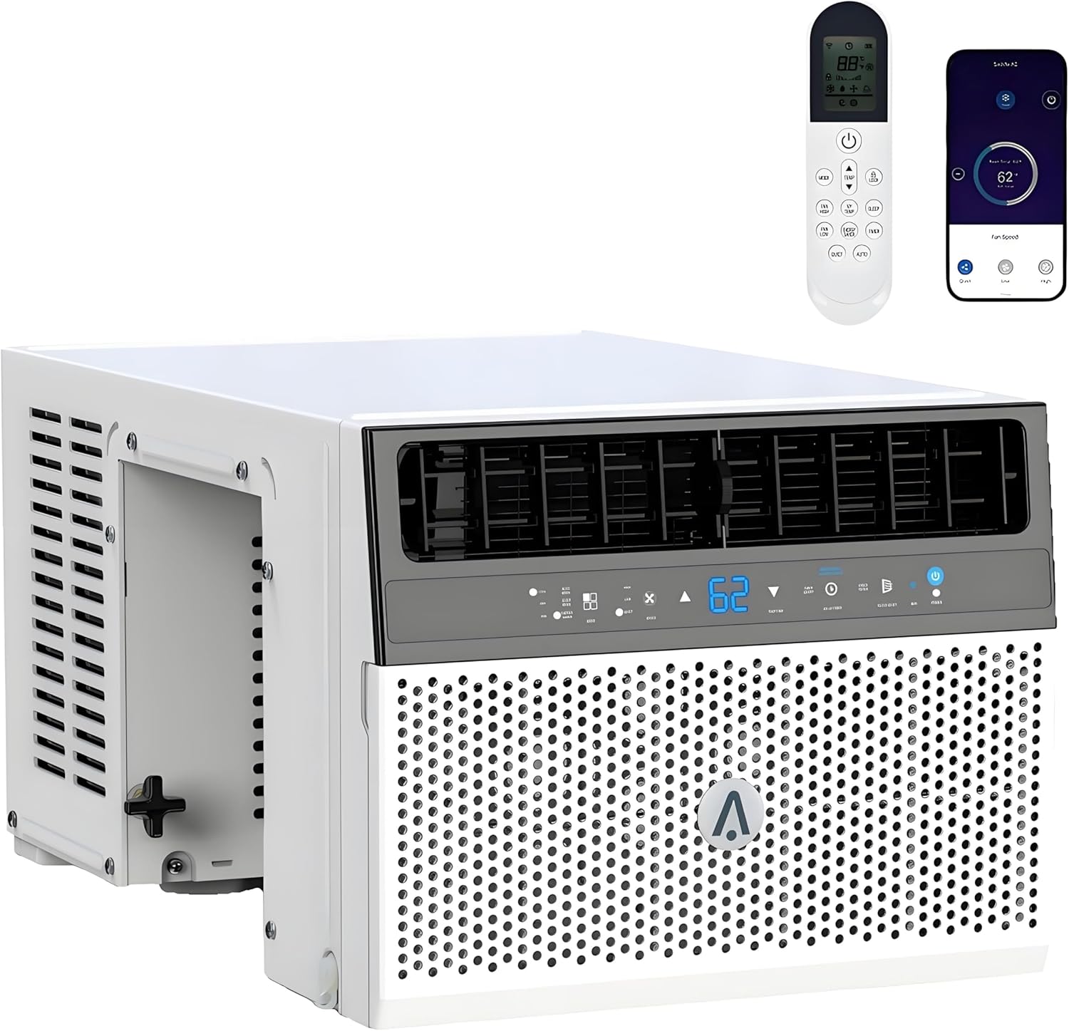 Window Air Conditioners，6000 BTU U-Shaped for Rooms Up to 250 Sq.Ft – Quiet, Energy-Efficient Cooling with 6 Modes & Open Window Design