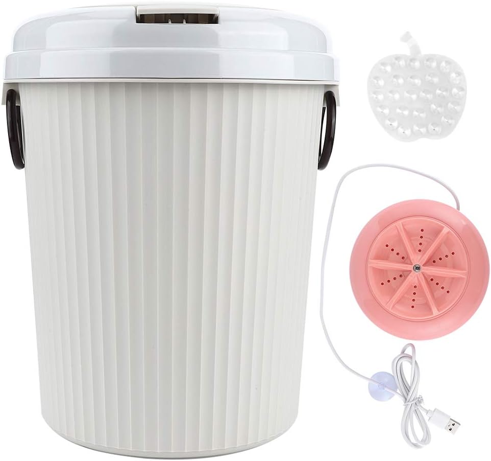 8L 18W Mini USB Powered Portable Desktop Laundry Washer Clothes Washing Machine Electric Compact Laundry Machines Design Washer Energy Saving Single Tub Washerblue]