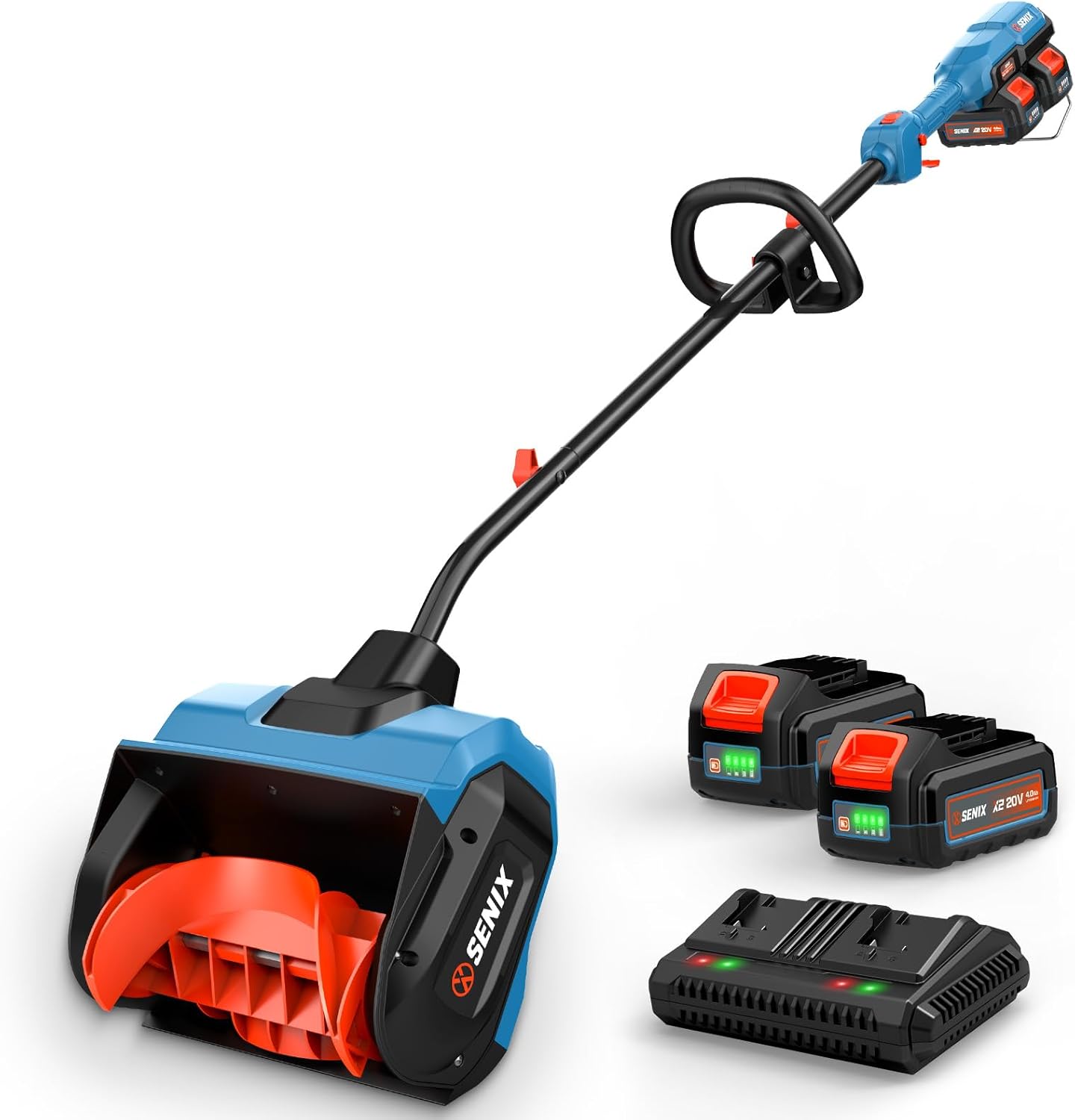 SENIX 2X2 40V Max Cordless Snow Shovel, 13