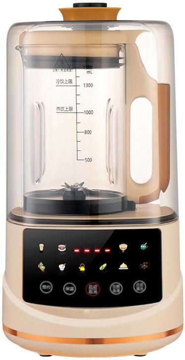Quiet Blending Machine, Large Capacity Soymilk Maker with Timer and Automatic Cleaning, Equipped with Noise Shield