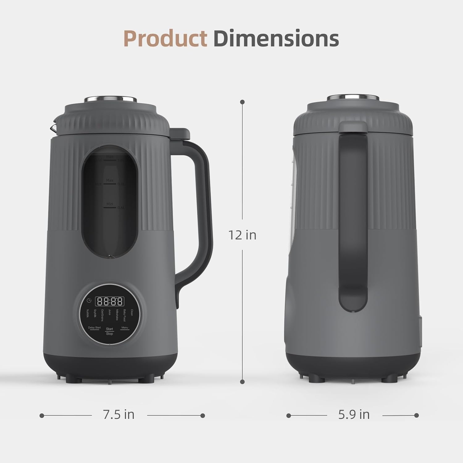 8 in 1 Nut Milk Maker,35oz(1000ml) Automatic Homemade Almond, Oat,Blenders,Plant-Based Milk and Non-Dairy Beverages, Milk Maker Machine with Delay Start/Self Clean