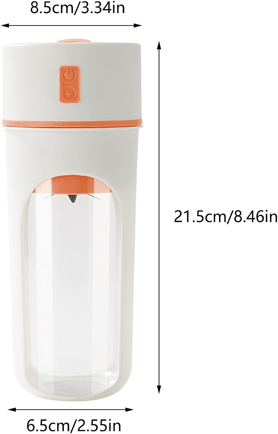 Generic Handheld Blenders with Straw, Portable Smoothies Blenders, 17oz Mini Blender USB Rechargeable, Handheld Blender BPA-Free Fruit Smoothie Shakes Juicer Cup