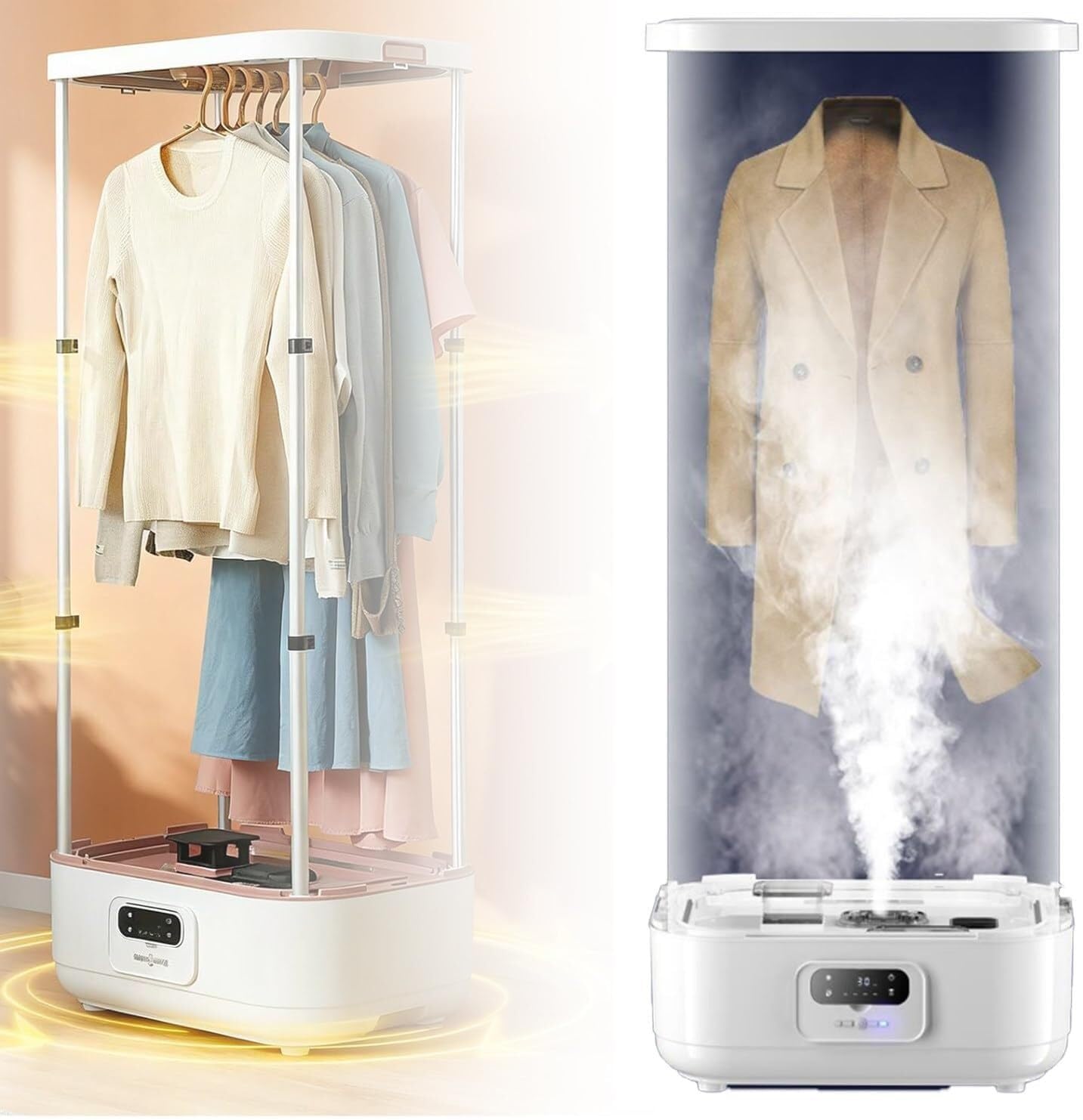 Automatic Garment Care Machine,Smart Steam Dryer for Hanging Clothes,with Remote Control, Foldable Efficient Garment Care