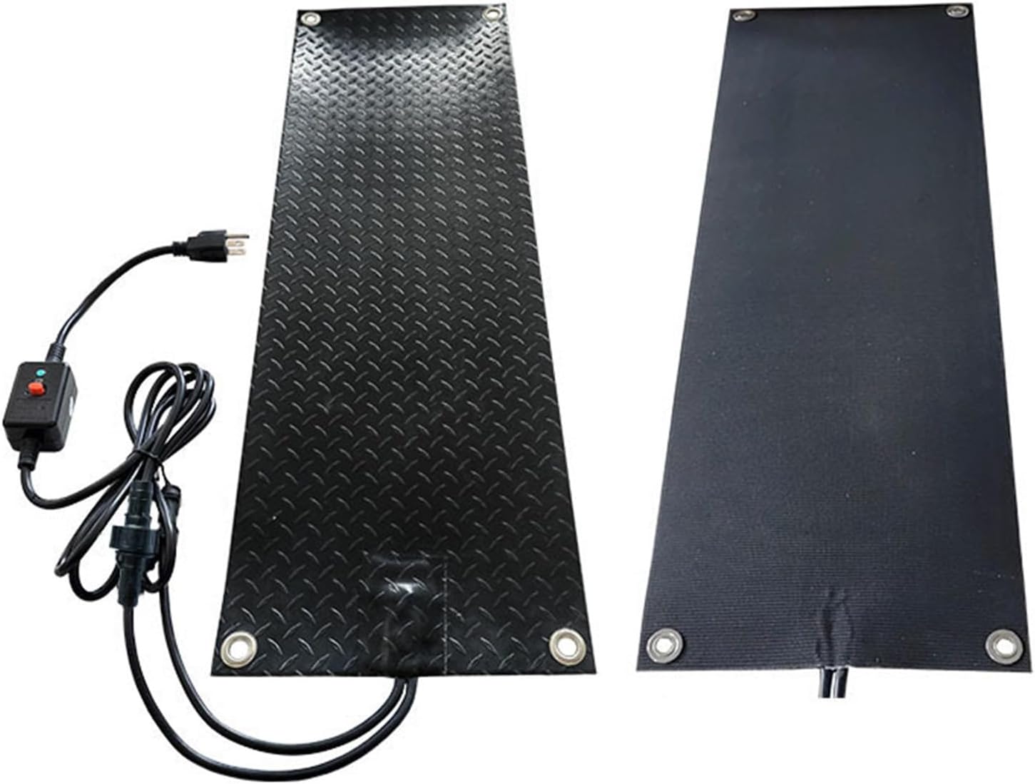 1/2/3/4/5 Pcs Heated Snow Melting Mats for Stairs, Outdoor Heated Driveway Mat 2 in/h Speed Snow, Snow and Ice Melting Pad with Power Cord for Doorways Walkway Steps, Custom Sizes(5 Pcs,30x60in)